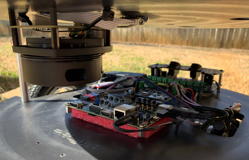 Closeup view of control board