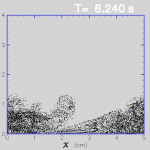 Lagrangian particles in the wave bottom boundary layer during transition