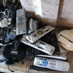 A pile of mostly remotes