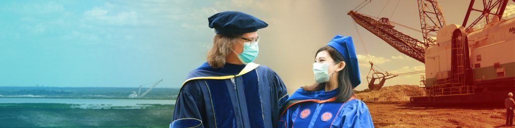 image of Prof. Mark Orazem and PhD graduate Ming Gao