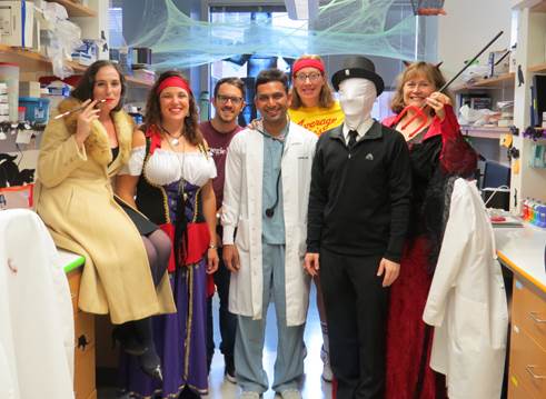 From left to right: Sydney, Stacy, Chris, Nik, Becky, Chase and Christine.