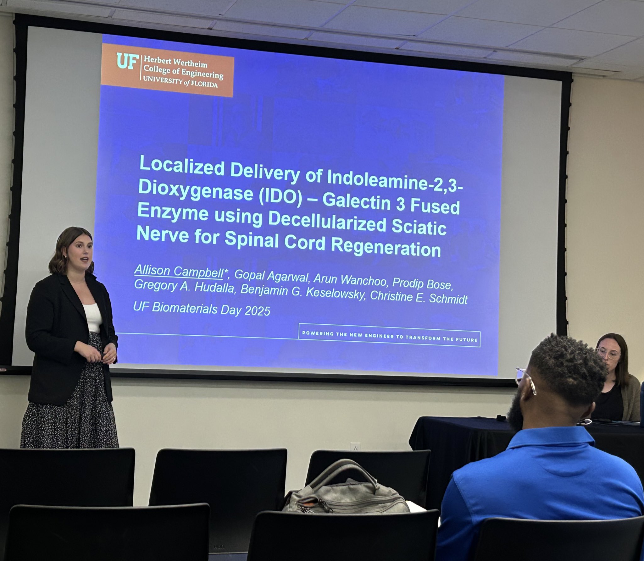 Allison and Ethan at UF Biomaterials Day