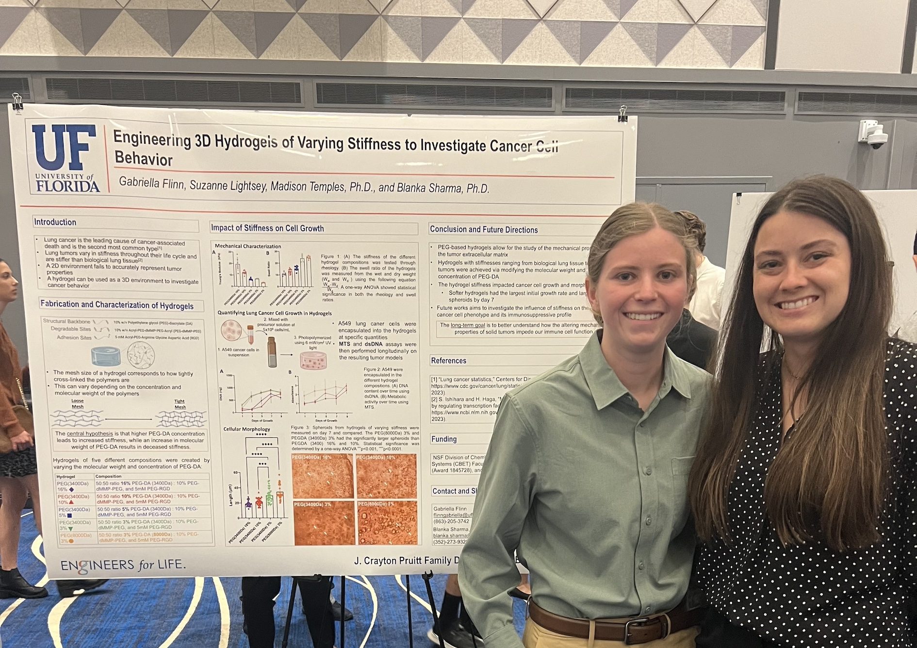 Gabby presents at the Fall Undergraduate Research Symposium